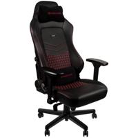 Noblechairs Hero echt leer zwart/rood - thumbnail