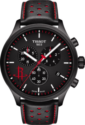 Horlogeband Tissot T1166173605109 / T600041551 Leder Zwart 22mm Horlogeband Tissot T1166173605109 / T600041551 Leder Zwart 22mm