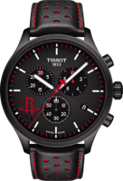Horlogeband Tissot T1166173605109 / T600041551 Leder Zwart 22mm - thumbnail