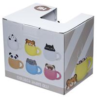 Adoramals Zebra Deksel Gevormde Keramiek Mok - thumbnail