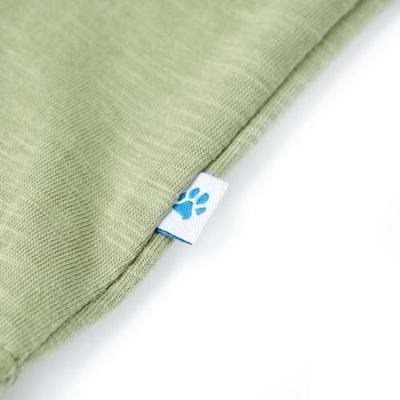 Kindershirt 116 lichtkakikleurig