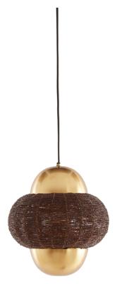 Light & Living Hanglamp 'Cetara' Kralen, 26cm, kleur Donkerbruin/Brons Light & Living Hanglamp 'Cetara' Kralen, 26cm, kleur Donkerbruin/Brons