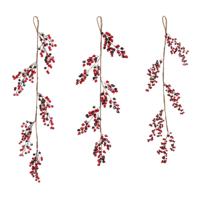 Mica Dercorations Kerstslinger Bes Bordeaux - thumbnail