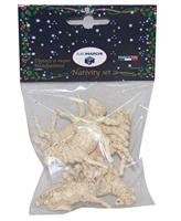 Kerststal schapen 5 figuren 6x5 cm kerstversiering Euromarchi - Euromarchi - thumbnail