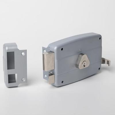 Cisa 50420.50.2 oplegslot met losse buitencilinder doornmaat 50 mm zilver - Din R