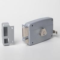 Cisa 50420.50.2 oplegslot met losse buitencilinder doornmaat 50 mm zilver - Din R - thumbnail