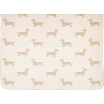 Cawö Cawö We love dogs 62460 Woonplaid 150x200 natur/beige