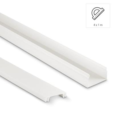 Hama 00221017 Kabelgoot (b x d) 24 mm x 14 mm Wit 4 stuk(s) Hama 00221017 Kabelgoot (b x d) 24 mm x 14 mm Wit 4 stuk(s)