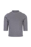 LOOXS 10sixteen Zomer top meisjes jaquard - Geomatric paars/grijs - thumbnail