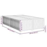 Bedframe zonder matras 120x190 cm fluweel donkergroen - thumbnail