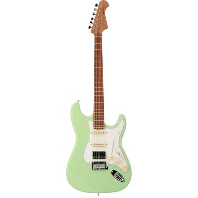 Fazley Sunset Series Dawn HSS Surf Green elektrische gitaar met gigbag