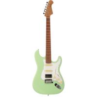 Fazley Sunset Series Dawn HSS Surf Green elektrische gitaar met gigbag - thumbnail