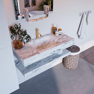 MONDIAZ ALAN-DLUX 100cm planchet Glace. Vrijhangende wastafel CLOUD midden 1 kraangat, kleur Glace. MONDIAZ ALAN-DLUX 100cm planchet Glace. Vrijhangende wastafel CLOUD midden 1 kraangat, kleur Glace.