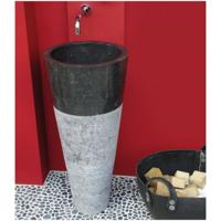 Wastafel Imso Lavabo Conico Nero Marmer 40x90cm - thumbnail