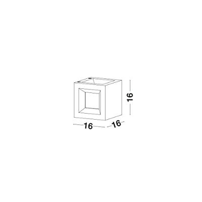Lyora Vierkante wandlampCastro zwart - 9762161