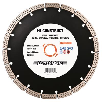 Perfectmate EPU0807 Diamantdoorslijpschijf HI-Construct Universeel & Beton 125 x 22,23mm