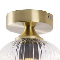 QAZQA Smart plafondlamp messing incl. Wifi A60 - Banci - thumbnail