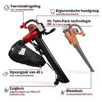 Einhell GE-CL 36/230 Li E -Solo Power X-Change Bladzuiger Accu 36 V Zonder accu, Zonder lader - thumbnail