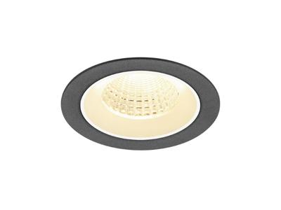 SLV InbouwspotNuminos M zwart/wit 3000K - 55gr - 1009620