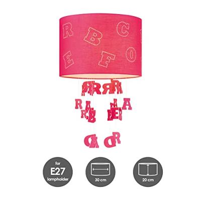 Home sweet home lampenkap Letters kinderkamer Ø 30 cm - fuchsia