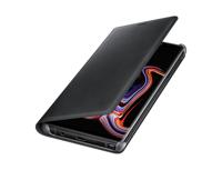 Leather Cover - Flip cover voor mobiele telefoon - kalfsleer - zwart - voor Galaxy Note9, Note9 Enterprise Edition, Note9 Ultimate Edition - thumbnail