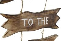 Ophangdecoratie Home ESPRIT Blauw Natuurlijk 25 x 2 x 74 cm - thumbnail