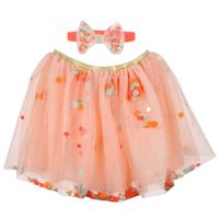 Rokje roze confetti met haarband Meri Meri - thumbnail