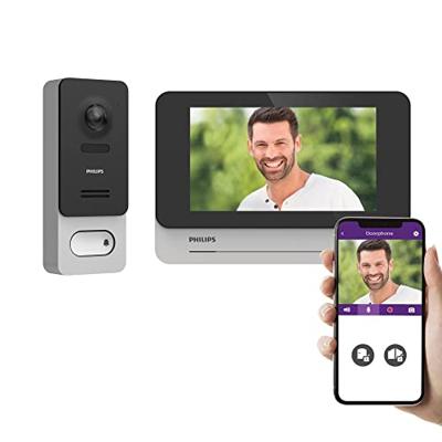 Philips WelcomeEye Wireless Complete set voor Video-deurintercom Bluetooth, WiFi Zwart/grijs, Aluminium Philips WelcomeEye Wireless Complete set voor Video-deurintercom Bluetooth, WiFi Zwart/grijs, Aluminium