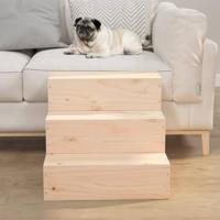 VidaXL Huisdierentrap 40x37,5x35 cm massief grenenhout - thumbnail