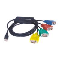 ROLINE 12.02.1016 seriële kabel Zwart, Blauw, Groen, Rood 1,8 m USB 4x RS-232 - thumbnail