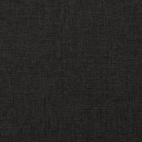 Kruk met houten poten stof zwart - thumbnail