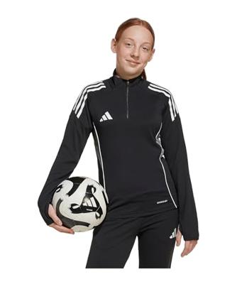 adidas Tiro 25 Competition Trainingstrui 1/4-Zip Kids Zwart Wit Grijs adidas Tiro 25 Competition Trainingstrui 1/4-Zip Kids Zwart Wit Grijs