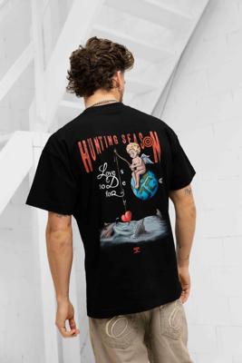 Jorcustom Hunting Season Loose Fit T-Shirt Heren Zwart - Maat L - Kleur: Zwart | Soccerfanshop