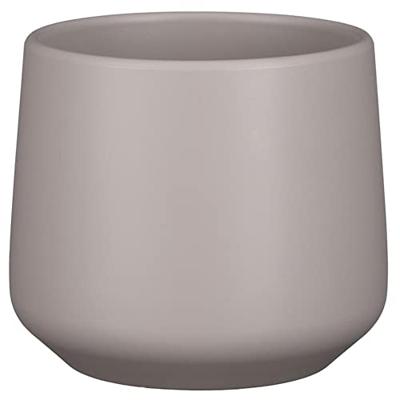 Pot amber d15.5h14cm taupe mat