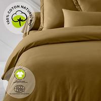 Hoeslaken - VANDAAG - 180 x 200 cm + 30 cm - Katoen - Organisch Brons - thumbnail