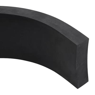VidaXL Rubberen rand voor sneeuwploeg 300x10x2 cm zwart