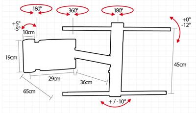 TV houder OMB 0.943 55" 25 kg