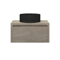 Badkamermeubelset Gliss Ares 60 cm Met Waskom Corn Silk - thumbnail