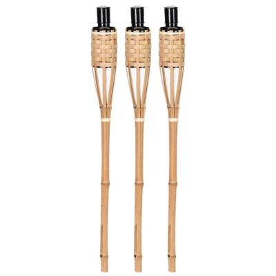 Esschert Design fakkels 62.6 cm 3 stuks bamboe