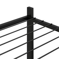 Bloemenstandaard 83x25x60 cm ijzer zwart - thumbnail