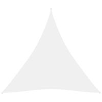 VidaXL Zonnescherm driehoekig 3x3x3 m oxford stof wit - thumbnail