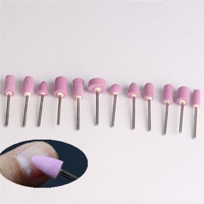 12 in 1 nagel vormige kwarts schuur hoofd elektrische schuur machine accessoires (roze)