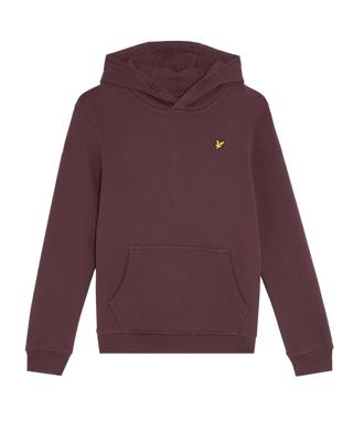 Lyle & Scott winter hoodie jongens - rood - brush