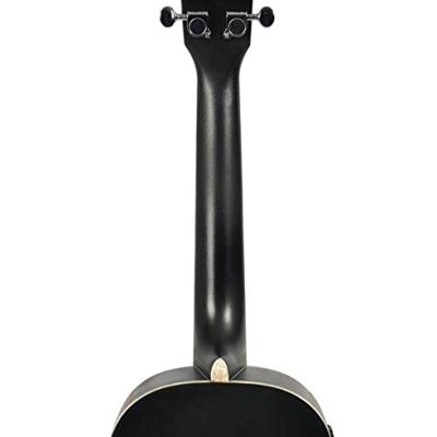 Kala Jazz Tenor Ukulele Metallic Black met soft-case