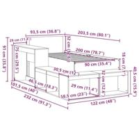 Bedframe zonder matras massief grenenhout wit 90x200 cm - thumbnail