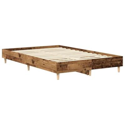 Bedframe zonder matras 140x190 cm spaanplaat bewerkt hout