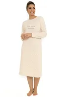 Cocodream velours nachthemd dames - Dots - Warm winter nachtjaon - thumbnail