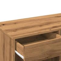 Cosmeticakast 80x40x75 cm bewerkt hout artisanaal eikenkleur - thumbnail