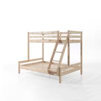 Vipack stapelbed Pino - bruin - 207,5x157,5x166,8 cm - Leen Bakker - thumbnail