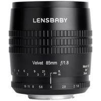 Lensbaby Velvet 85 zwart Canon - thumbnail
